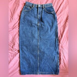 Vintage Calvin Klein Blue Jean Skirt size 26